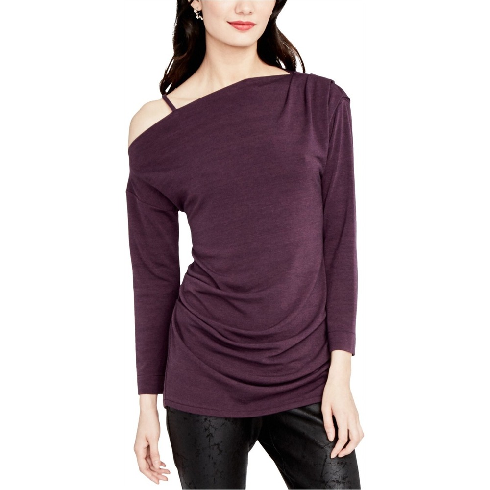 Rachel Roy Womens Asymmetrical Knit Blouse XS NWT